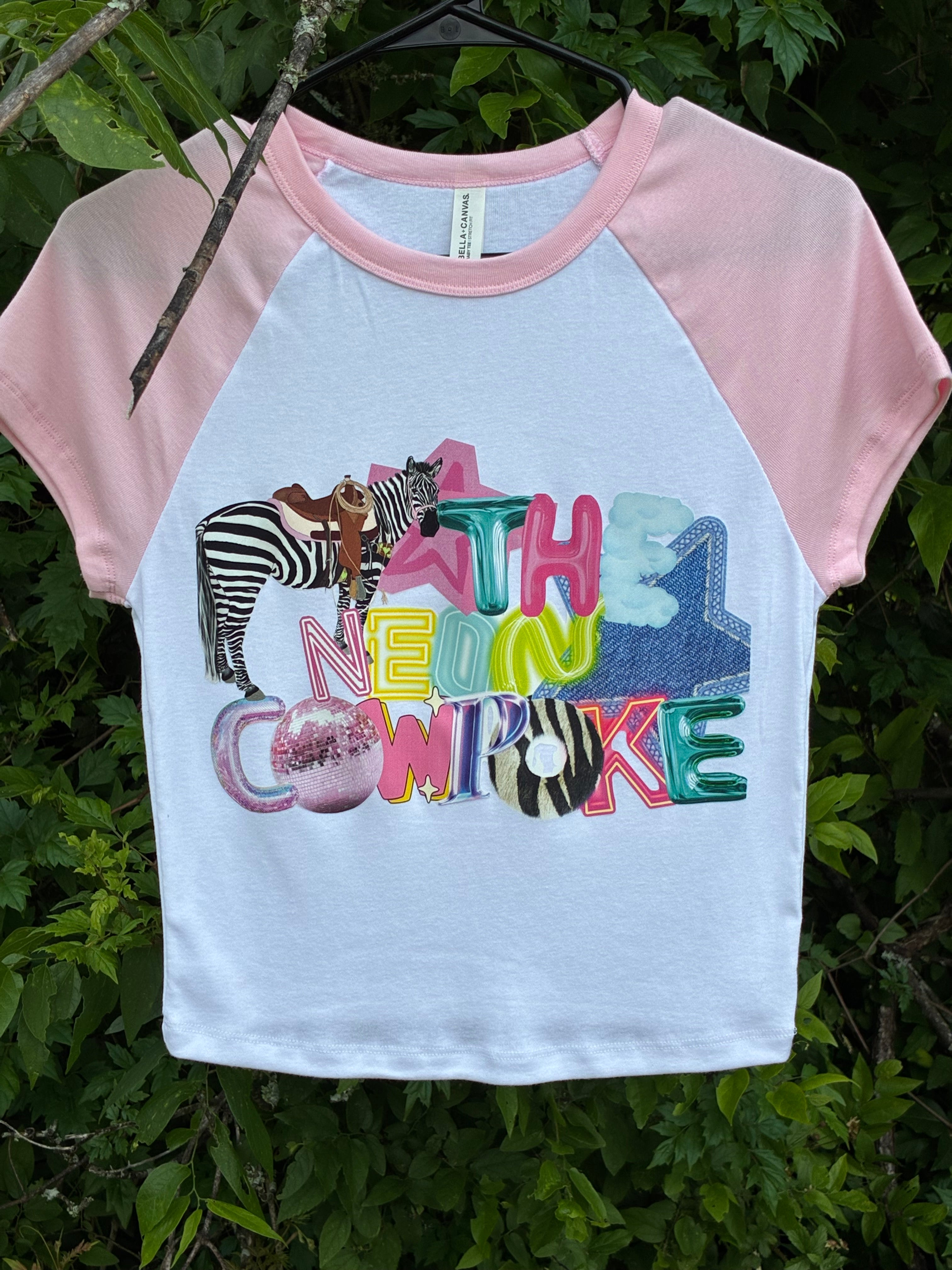 The Neon Cowpoke Brand Tee (Baby Tee)