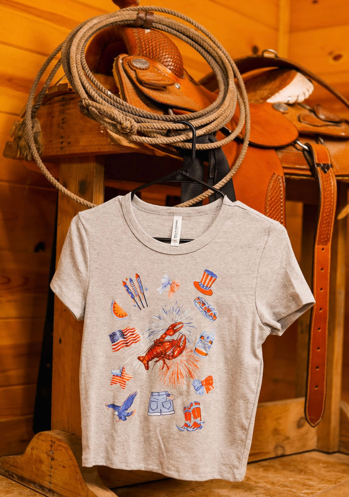 American BBQ Baby tee