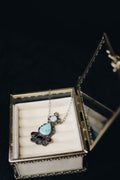 Chained rose necklace