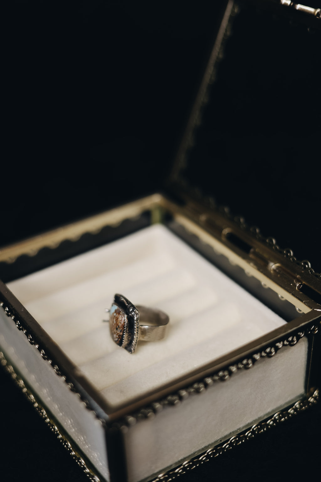 Barbed black jack ring 🖤