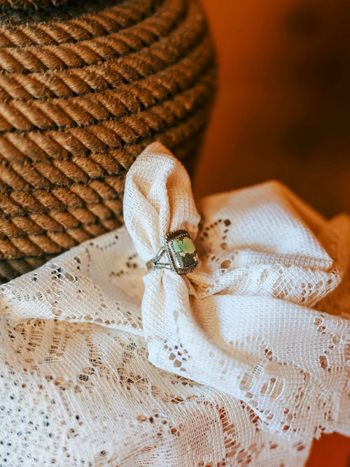 Bamboo mountain turquoise ring