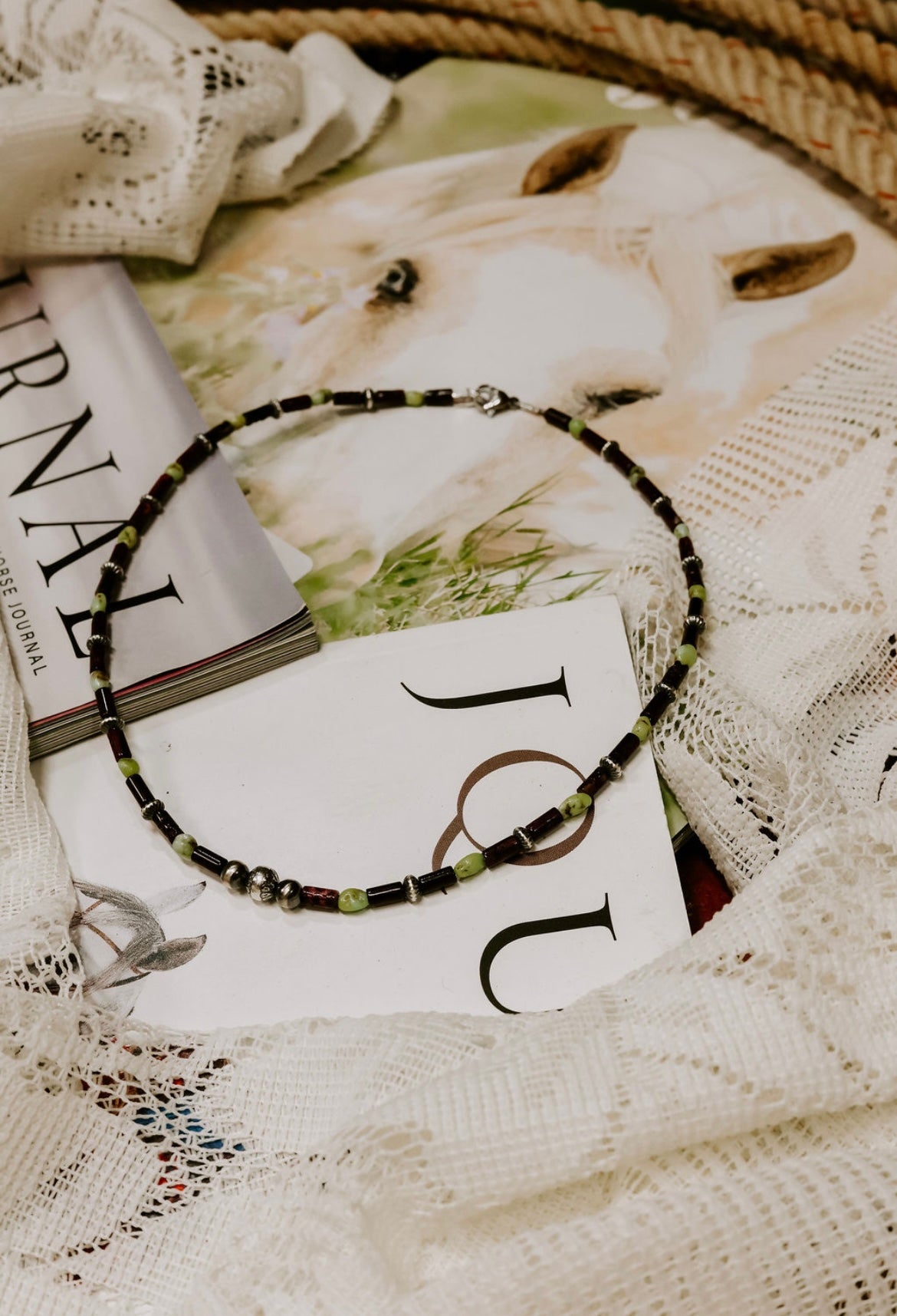 Purple palomino necklace