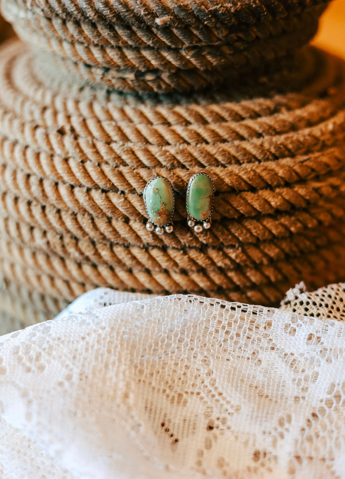 Green Royston simple studs 🪩