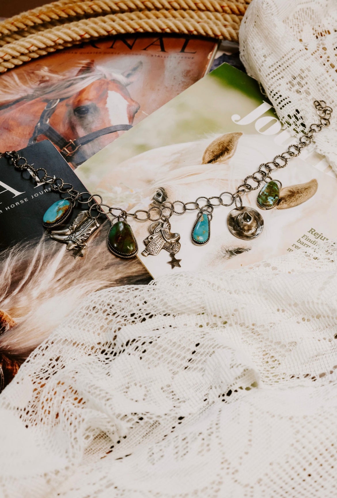 Cowgal charm necklace