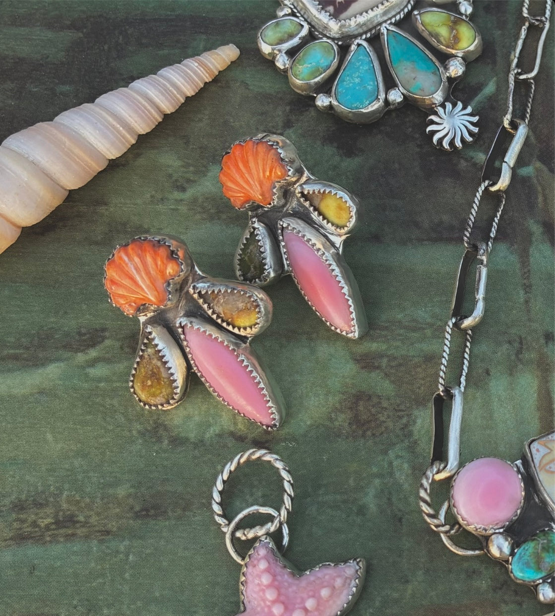 Shell babe studs