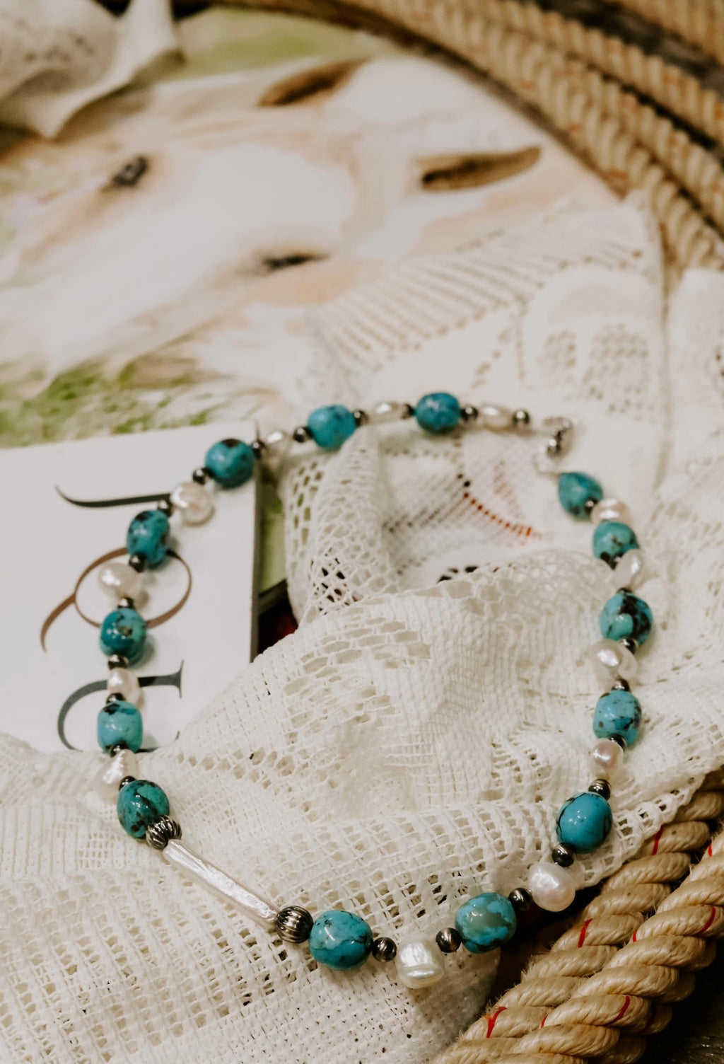 Baby blues necklace