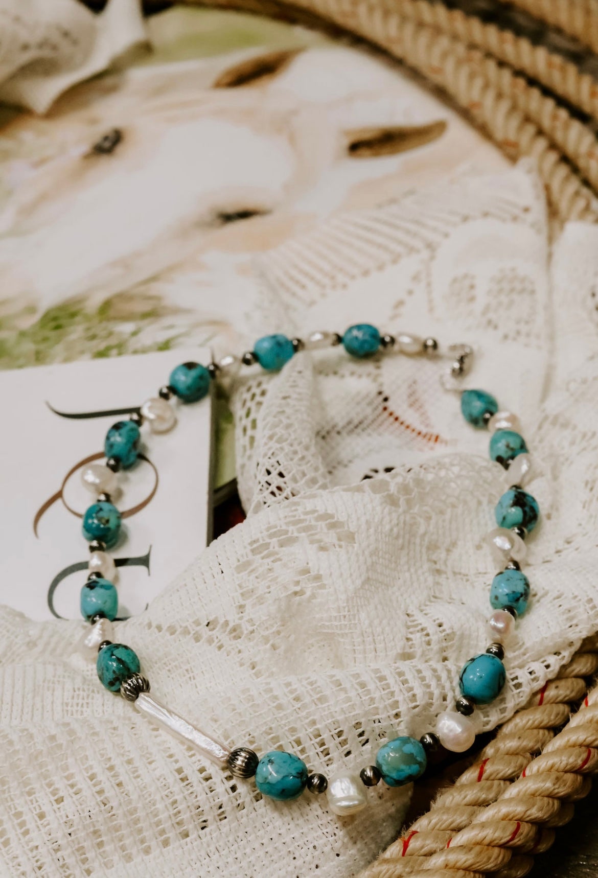 Baby blues necklace