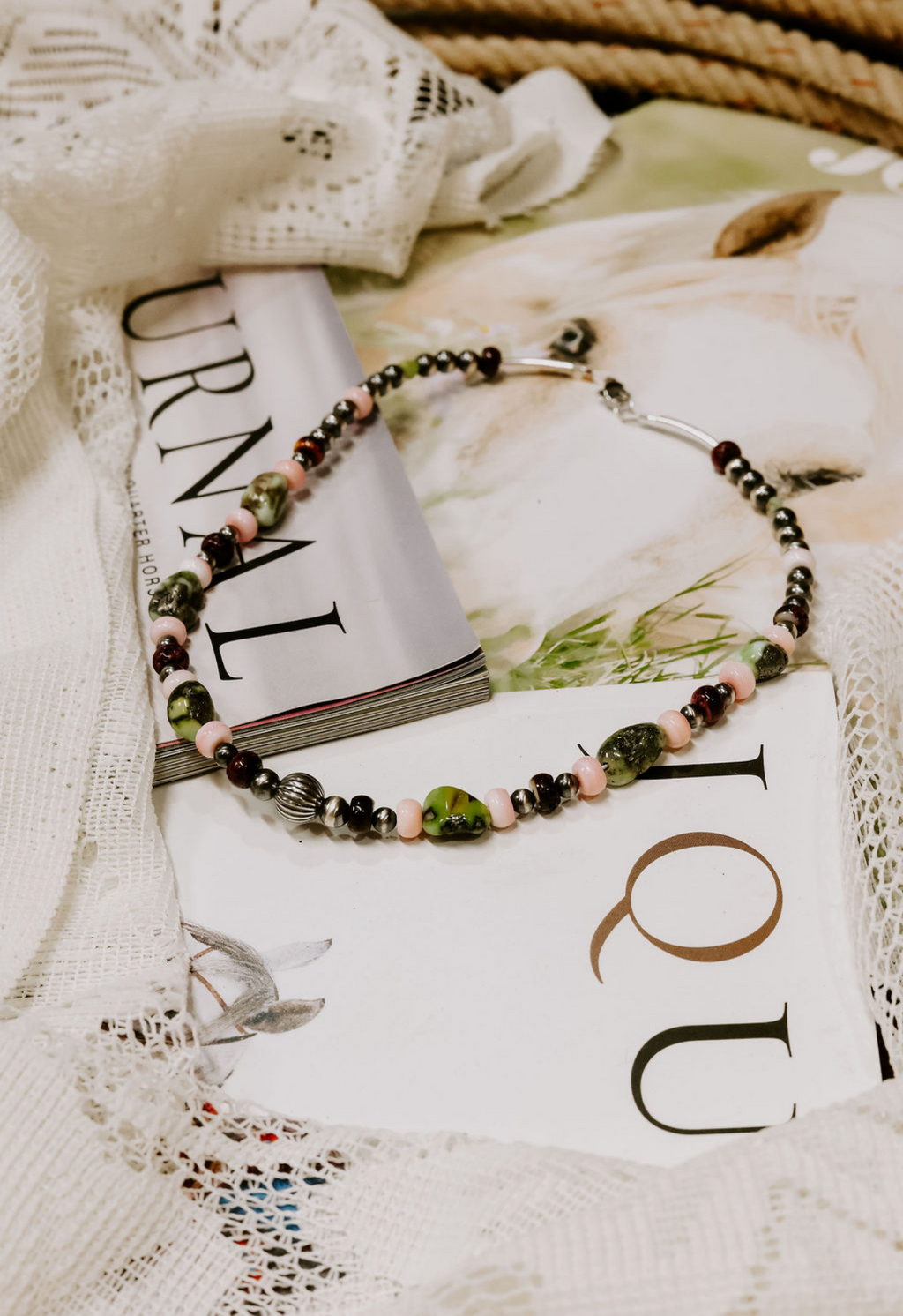 Chunky watermelon necklace