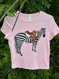 Pink Zebra Baby Tee