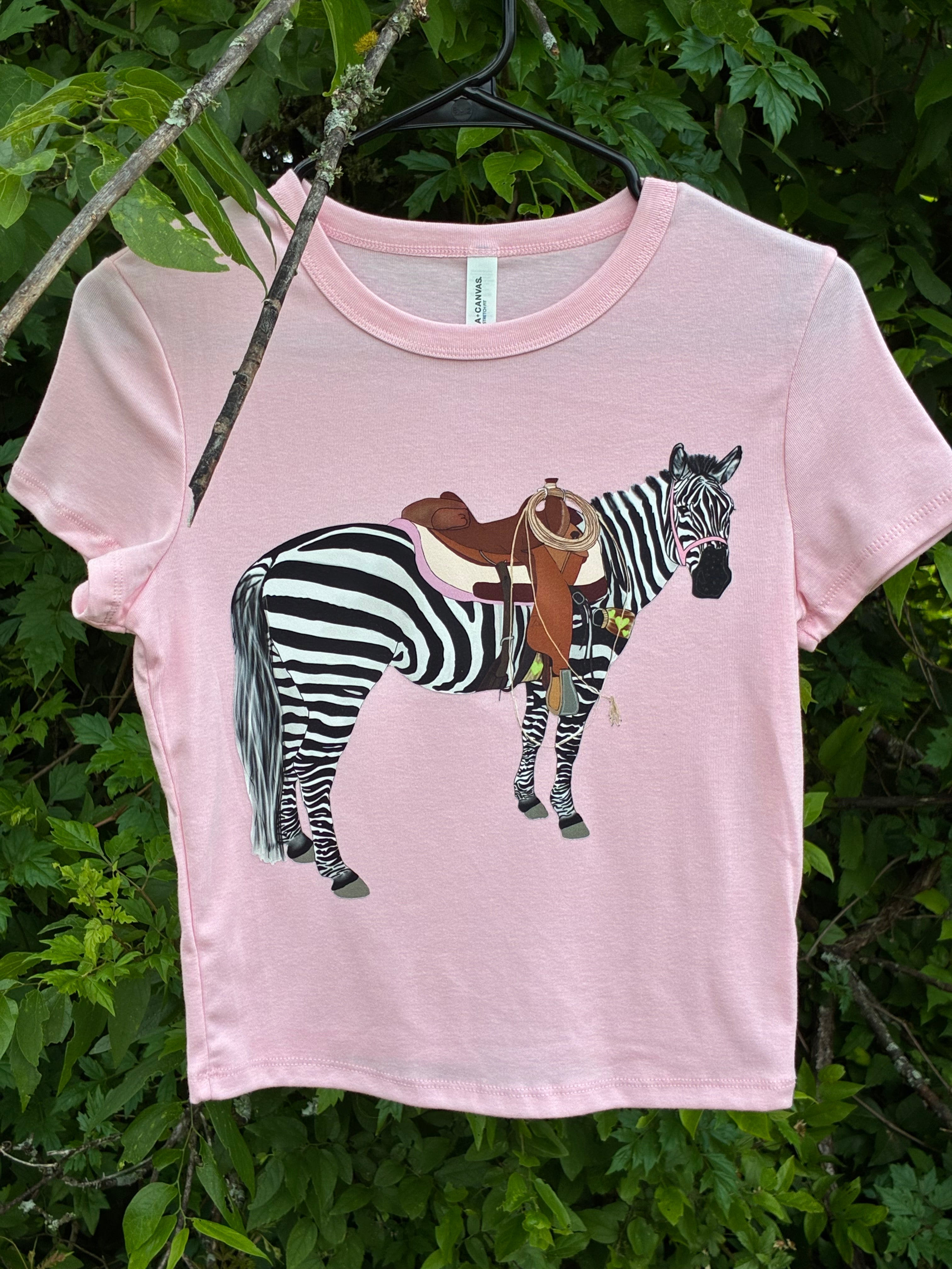 Pink Zebra Baby Tee