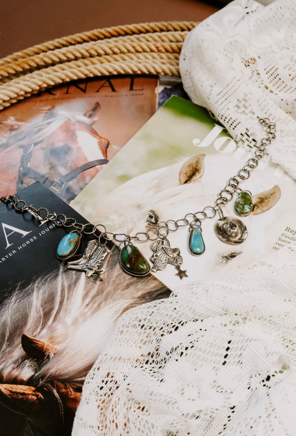 Cowgal charm necklace
