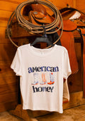 American Honey solid Baby tee 🇺🇸