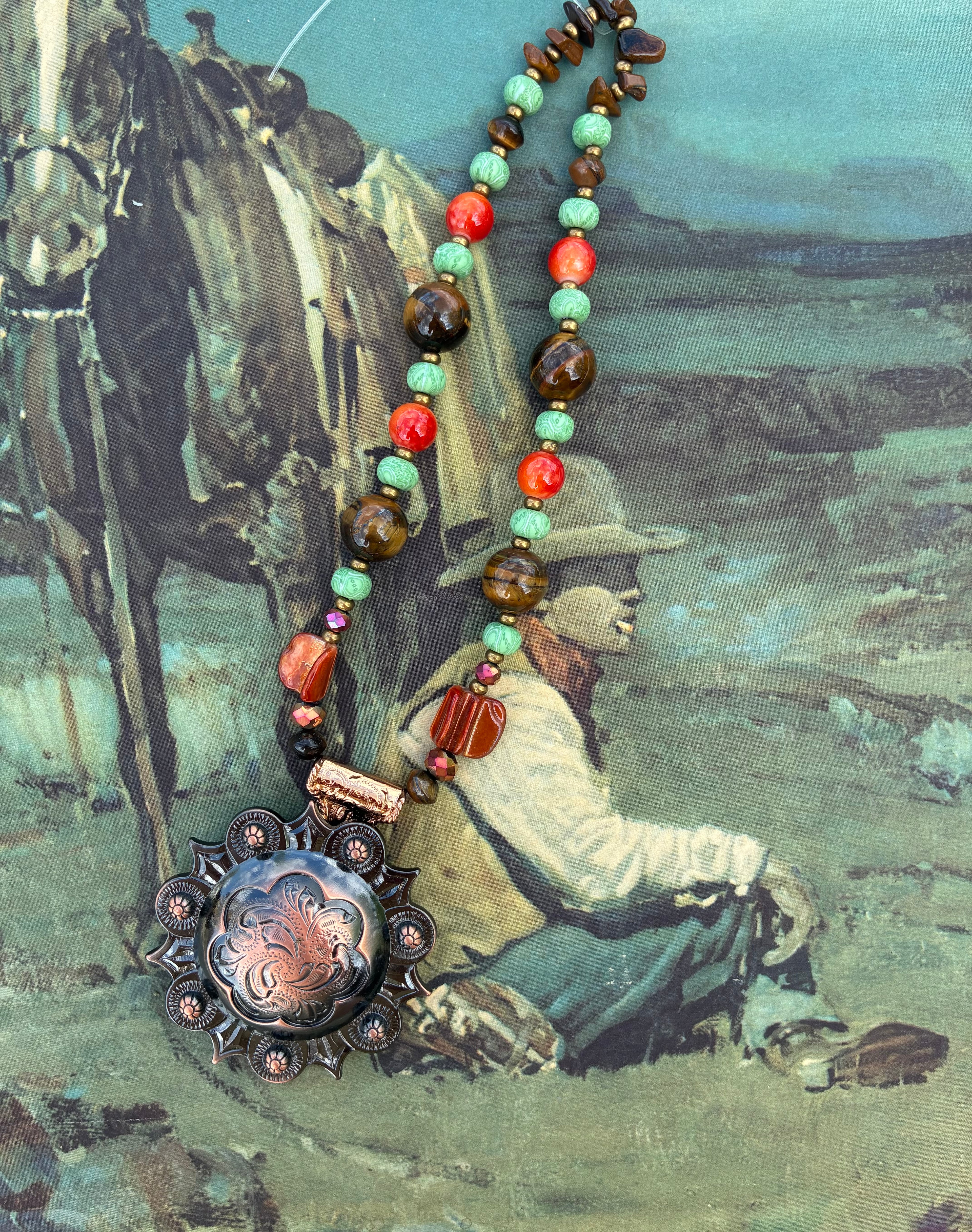Mama cowpoke Bronze Conco girl